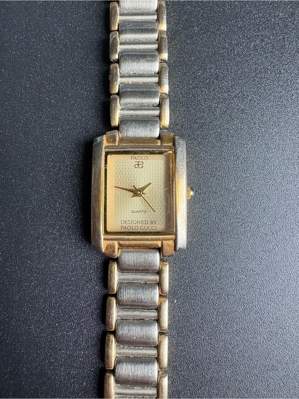 Paolo Gucci Women’s Gold-Tone Rectangular Bracelet Watch - Picture 2 of 6